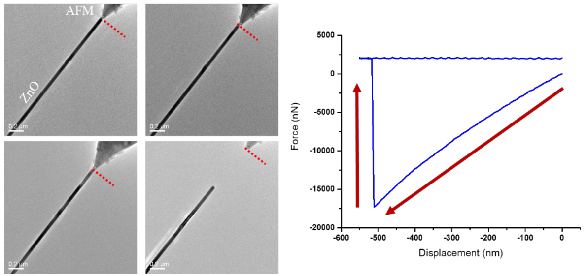 透射電鏡原位力電一體樣品桿觀察 透射電鏡原位力電一體樣品桿觀察